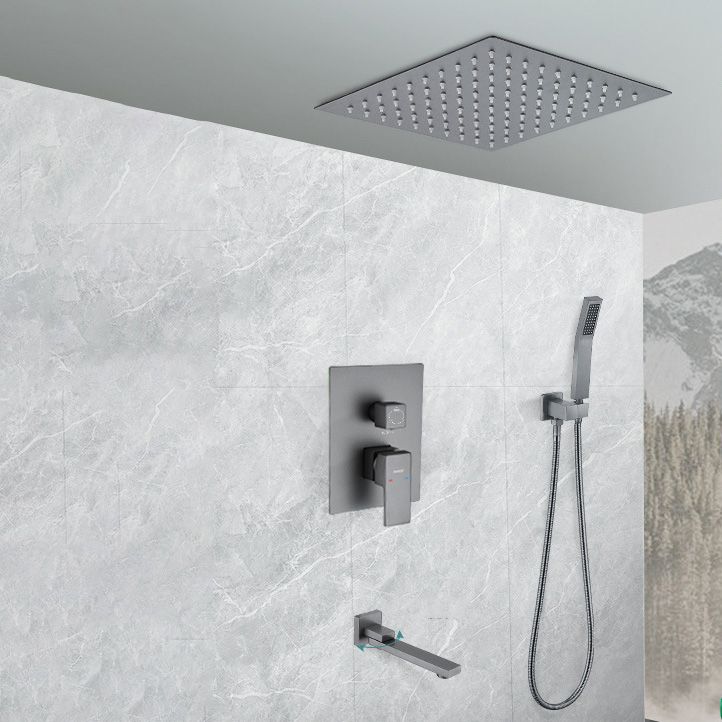 Modern Shower System Brass Temperature Control Ceiling Mounted Shower Head Combo Clearhalo 'Bathroom Remodel & Bathroom Fixtures' 'Home Improvement' 'home_improvement' 'home_improvement_shower_faucets' 'Shower Faucets & Systems' 'shower_faucets' 'Showers & Bathtubs Plumbing' 'Showers & Bathtubs' 1200x1200_bfedd5c5-892b-48ee-9d2a-0ed9285be4bf