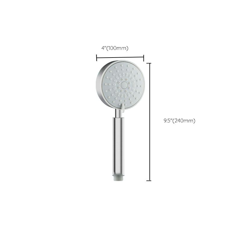 Stainless Steel Round Hand Shower Adjustable Spray Pattern Showerhead Clearhalo 'Bathroom Remodel & Bathroom Fixtures' 'Home Improvement' 'home_improvement' 'home_improvement_shower_heads' 'Shower Heads' 'shower_heads' 'Showers & Bathtubs Plumbing' 'Showers & Bathtubs' 1200x1200_bff0651e-ac7b-4f03-9e6e-816a8d2cacb3