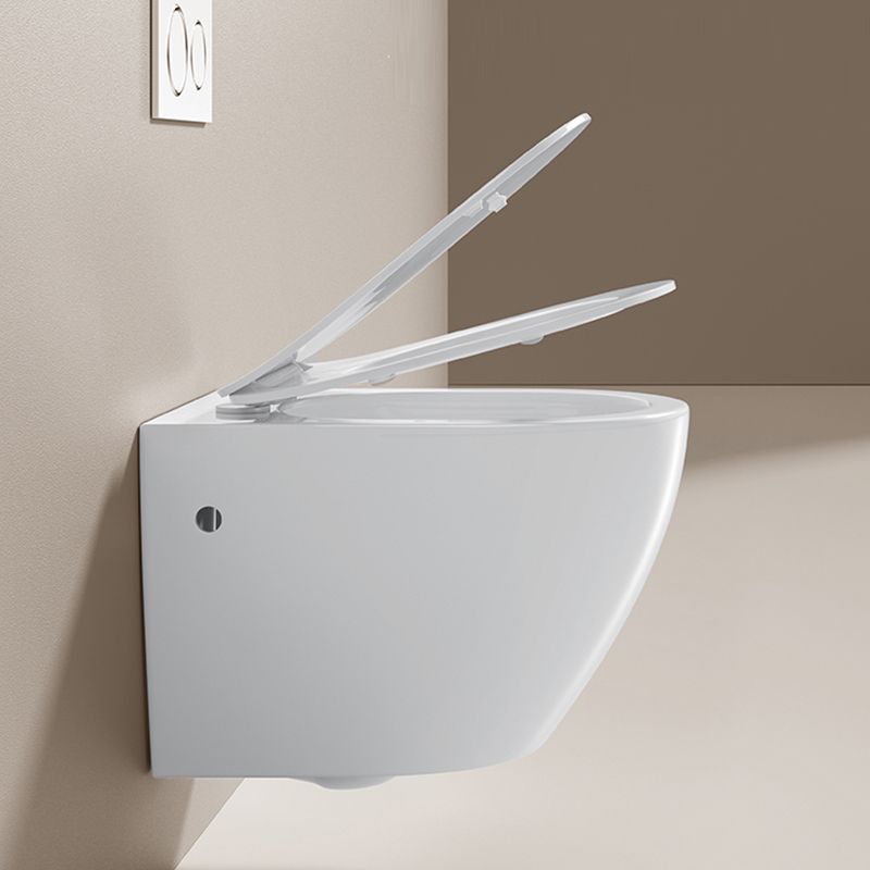 Modern Ceramic Flush Toilet Wall Hung Urine Toilet with Slow Close Seat for Washroom Clearhalo 'Bathroom Remodel & Bathroom Fixtures' 'Home Improvement' 'home_improvement' 'home_improvement_toilets' 'Toilets & Bidets' 'Toilets' 1200x1200_bffe0dcd-14f0-42a7-9f72-f5ad89ca3a3a