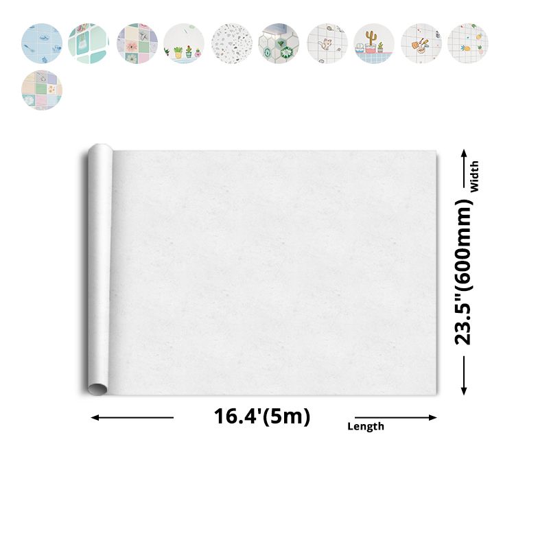 Modern Peel & Stick Field Tile Plastic Wallpaper for Backsplash Wall Clearhalo 'Flooring 'Home Improvement' 'home_improvement' 'home_improvement_peel_stick_blacksplash' 'Peel & Stick Backsplash Tile' 'peel_stick_blacksplash' 'Walls & Ceilings' Walls and Ceiling' 1200x1200_bffe8504-bd39-4ef3-91f9-cee9f971d451