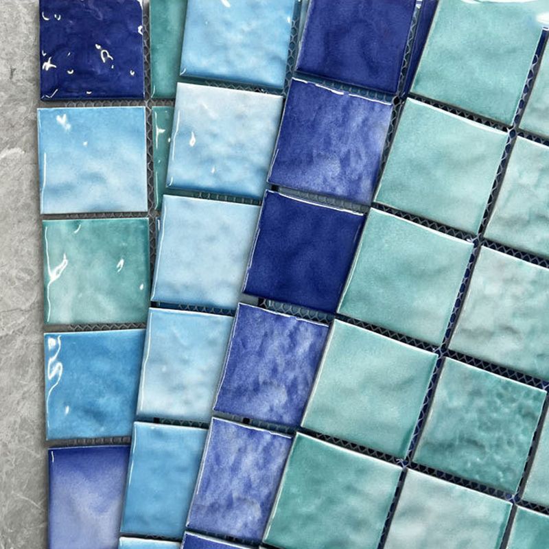 Square Ceramic Tile Brick Look Mosaic Tile for Pool and Bathroom Use Clearhalo 'Floor Tiles & Wall Tiles' 'floor_tiles_wall_tiles' 'Flooring 'Home Improvement' 'home_improvement' 'home_improvement_floor_tiles_wall_tiles' Walls and Ceiling' 1200x1200_c0012efb-5b84-4463-b284-2530e55d92c2