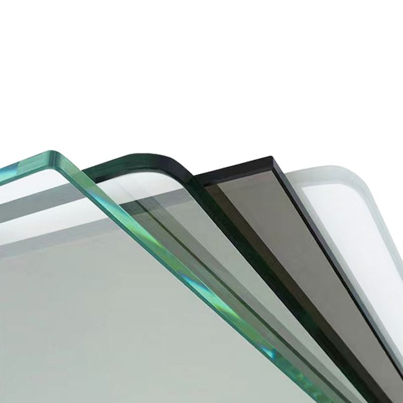 Inline Hinged Frameless Tempered Glass Shower Door, Transparent Shower Screen Clearhalo 'Bathroom Remodel & Bathroom Fixtures' 'Home Improvement' 'home_improvement' 'home_improvement_shower_tub_doors' 'Shower and Tub Doors' 'shower_tub_doors' 'Showers & Bathtubs' 1200x1200_c012849b-64cd-44a0-82bf-f7825ddf0e4c