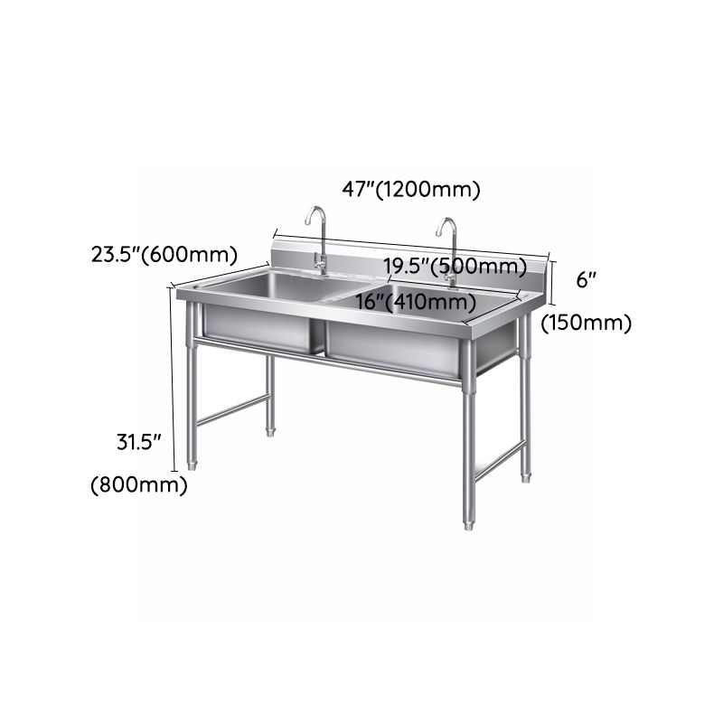 Modern Style Stainless Steel Sink with Strainer Drop-In Kitchen Sink Clearhalo 'Home Improvement' 'home_improvement' 'home_improvement_kitchen_sinks' 'Kitchen Remodel & Kitchen Fixtures' 'Kitchen Sinks & Faucet Components' 'Kitchen Sinks' 'kitchen_sinks' 1200x1200_c017c4b2-bede-4f3d-a6cd-745b0605723b