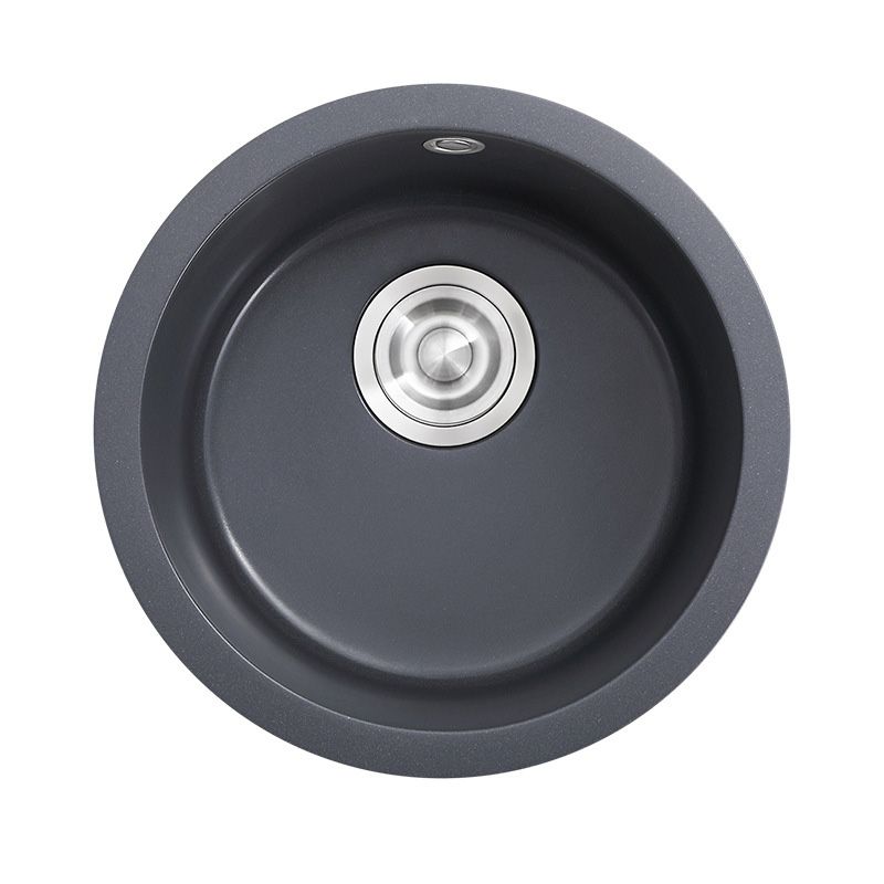 Black Round Kitchen Sink Contemporary Drop-In 1 Holes Single Bowl Sink Clearhalo 'Home Improvement' 'home_improvement' 'home_improvement_kitchen_sinks' 'Kitchen Remodel & Kitchen Fixtures' 'Kitchen Sinks & Faucet Components' 'Kitchen Sinks' 'kitchen_sinks' 1200x1200_c01c414d-ba1b-46ed-91c3-a5a25346a85c