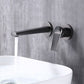 2 Holes Sink Faucet Single Lever Handle Wall-Mounted Low Arc Bathroom Faucet Clearhalo 'Bathroom Remodel & Bathroom Fixtures' 'Bathroom Sink Faucets' 'Bathroom Sinks & Faucet Components' 'bathroom_sink_faucets' 'Home Improvement' 'home_improvement' 'home_improvement_bathroom_sink_faucets' 1200x1200_c023a0cf-3d44-4098-930f-7a893993ddfa