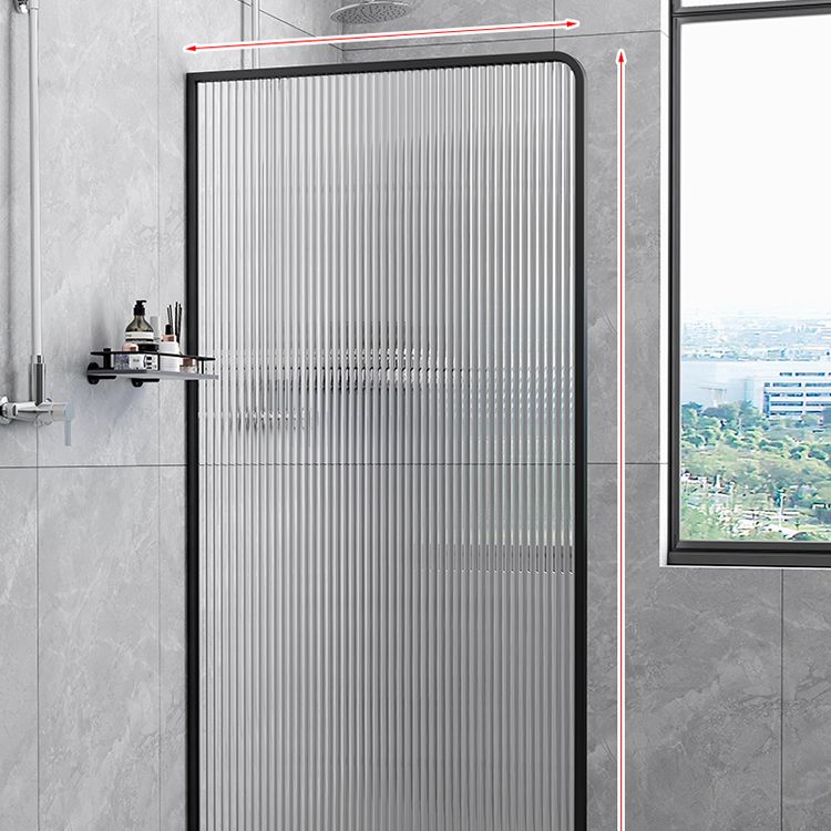 Patterned Fixed Glass Panel Scratch Resistant Frame Fixed Glass Panel Clearhalo 'Bathroom Remodel & Bathroom Fixtures' 'Home Improvement' 'home_improvement' 'home_improvement_shower_tub_doors' 'Shower and Tub Doors' 'shower_tub_doors' 'Showers & Bathtubs' 1200x1200_c038207b-13d5-44be-9945-d7532975b28a
