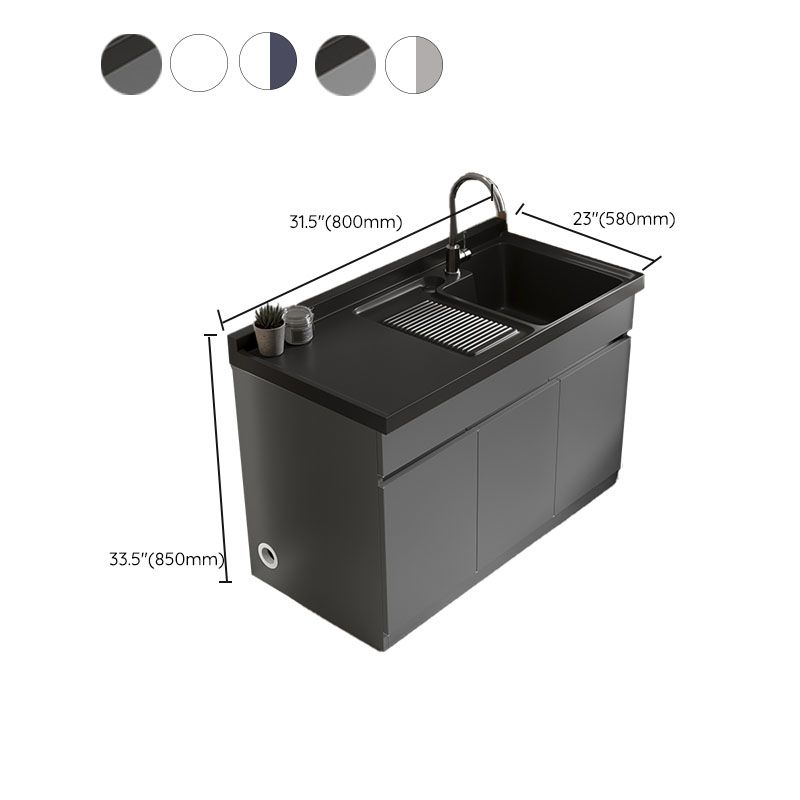 Modern Bathroom Vanity Freestanding with Soft Close Door without Faucet Clearhalo 'Bathroom Remodel & Bathroom Fixtures' 'Bathroom Vanities' 'bathroom_vanities' 'Home Improvement' 'home_improvement' 'home_improvement_bathroom_vanities' 1200x1200_c04dab04-e3df-432f-a397-831be34d7896