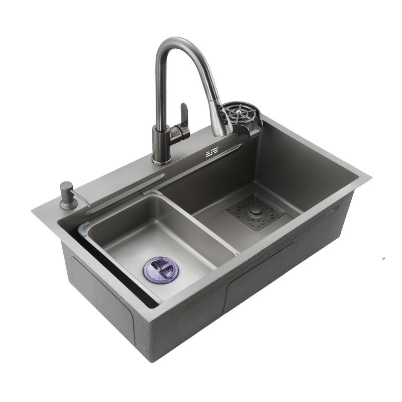 Classic Workstation Sink Stainless Steel Modern Prep Station Clearhalo 'Home Improvement' 'home_improvement' 'home_improvement_kitchen_sinks' 'Kitchen Remodel & Kitchen Fixtures' 'Kitchen Sinks & Faucet Components' 'Kitchen Sinks' 'kitchen_sinks' 1200x1200_c068402f-eb89-49bb-905b-16dcd04b0ce4