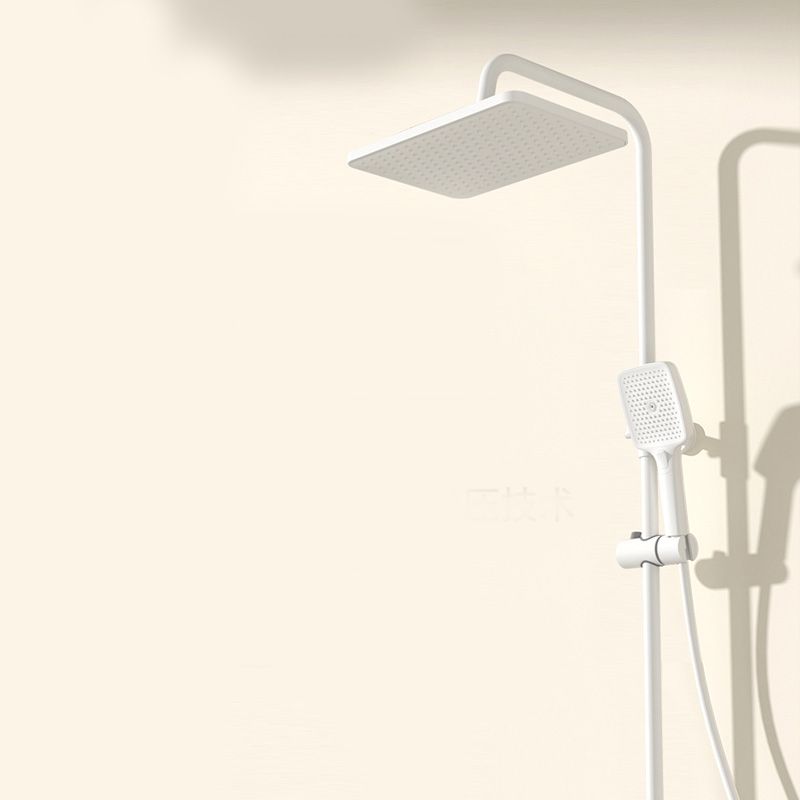 Wall Mount Shower Set Square Shower Arm Adjustable Spray Pattern Shower Set Clearhalo 'Bathroom Remodel & Bathroom Fixtures' 'Home Improvement' 'home_improvement' 'home_improvement_shower_faucets' 'Shower Faucets & Systems' 'shower_faucets' 'Showers & Bathtubs Plumbing' 'Showers & Bathtubs' 1200x1200_c06c5444-c64a-4b31-9c28-0327019fe76d