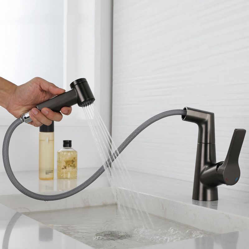 Single Lever Handle Faucets Contemporary Centerset Faucets for Bathroom Clearhalo 'Bathroom Remodel & Bathroom Fixtures' 'Bathroom Sinks & Faucet Components' 'Bathroom Sinks' 'bathroom_sink' 'Home Improvement' 'home_improvement' 'home_improvement_bathroom_sink' 1200x1200_c07ae160-906b-40b4-a65c-43917603e942
