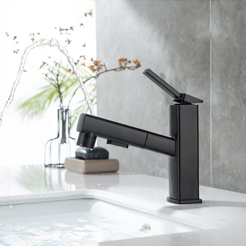 Contemporary Vessel Sink Faucet Copper Single Handle Low Arc Retractable Vessel Faucet Clearhalo 'Bathroom Remodel & Bathroom Fixtures' 'Bathroom Sink Faucets' 'Bathroom Sinks & Faucet Components' 'bathroom_sink_faucets' 'Home Improvement' 'home_improvement' 'home_improvement_bathroom_sink_faucets' 1200x1200_c08695b0-d52f-44dc-b405-ac40ed74ecd0