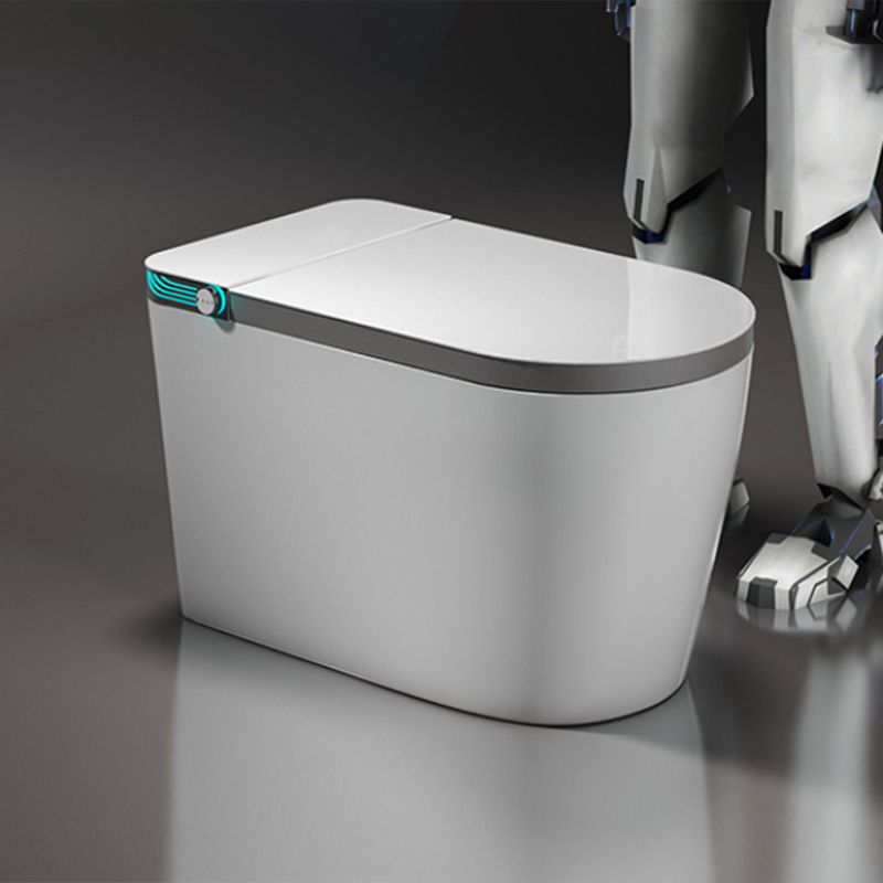 White Elongated Floor Standing Bidet with Warm Air Dryer and Bidet Sprayer Clearhalo 'Bathroom Remodel & Bathroom Fixtures' 'Bidets' 'Home Improvement' 'home_improvement' 'home_improvement_bidets' 'Toilets & Bidets' 1200x1200_c0897e6e-9158-425d-8790-ce747f97b0f8