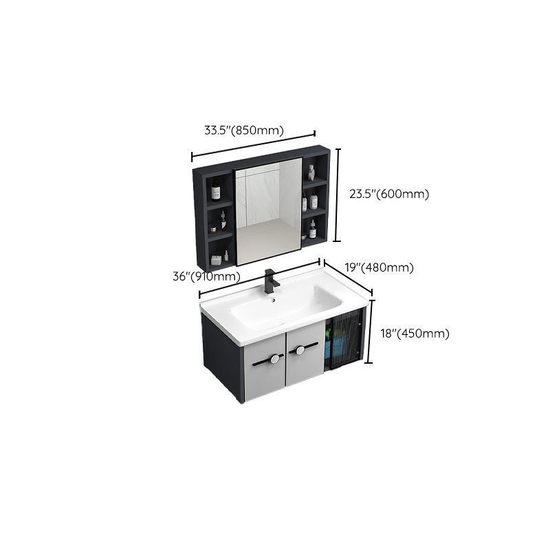 Modern Single Sink Vanity Metal Frame Rectangular Vanity Set Clearhalo 'Bathroom Remodel & Bathroom Fixtures' 'Bathroom Vanities' 'bathroom_vanities' 'Home Improvement' 'home_improvement' 'home_improvement_bathroom_vanities' 1200x1200_c08ab8c9-047e-43a9-976f-c80a2bef49ed