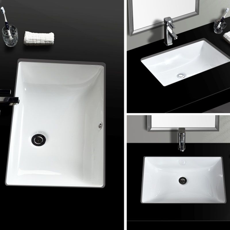 Contemporary Wash Stand Ceramic Metal Undermount Bathroom Sink Clearhalo 'Bathroom Remodel & Bathroom Fixtures' 'Bathroom Sinks & Faucet Components' 'Bathroom Sinks' 'bathroom_sink' 'Home Improvement' 'home_improvement' 'home_improvement_bathroom_sink' 1200x1200_c0a030a7-a67b-4fe8-bf29-76dc1d6a60da
