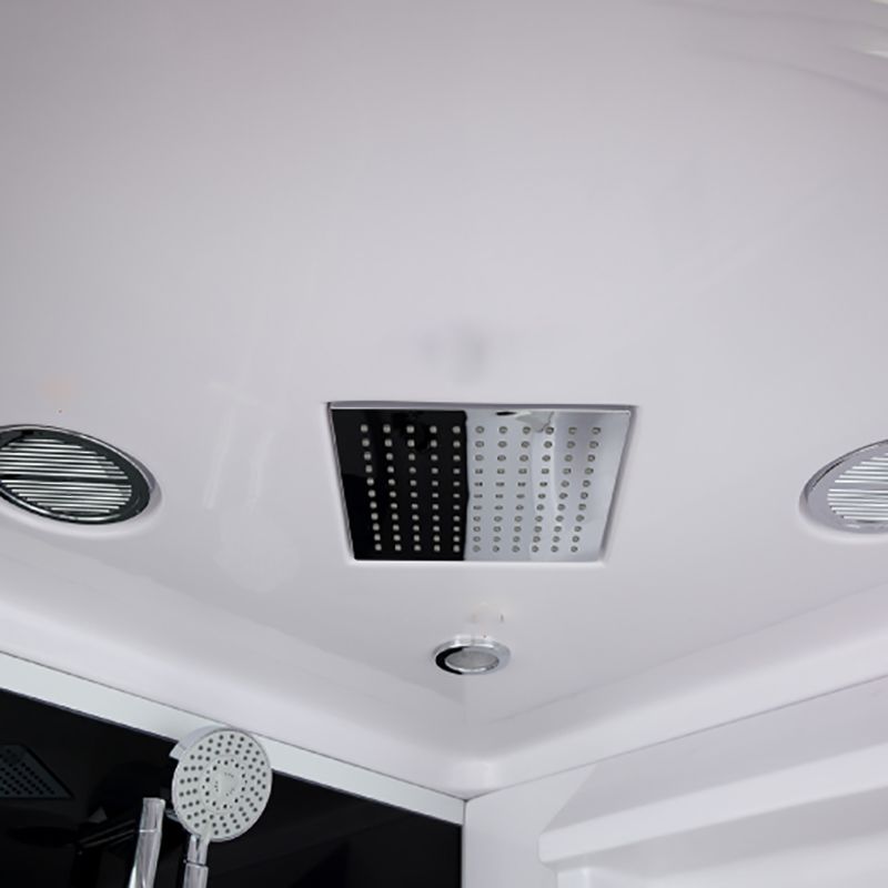 Framed Stainless Steel Tub & Shower Kit Rounded Clear Shower Stall Clearhalo 'Bathroom Remodel & Bathroom Fixtures' 'Home Improvement' 'home_improvement' 'home_improvement_shower_stalls_enclosures' 'Shower Stalls & Enclosures' 'shower_stalls_enclosures' 'Showers & Bathtubs' 1200x1200_c0a14619-2948-43cb-a1fb-6995f2888ff7