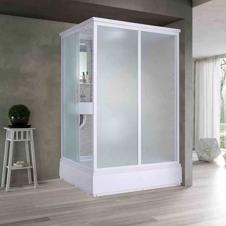 Rectangle Tempered Glass Shower Stall Semi-Frameless Shower Stall Clearhalo 'Bathroom Remodel & Bathroom Fixtures' 'Home Improvement' 'home_improvement' 'home_improvement_shower_stalls_enclosures' 'Shower Stalls & Enclosures' 'shower_stalls_enclosures' 'Showers & Bathtubs' 1200x1200_c0b8db96-2d99-4ef2-805a-54d022ad804c