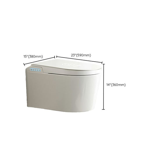 White Wall Hung Toilet Set with Temperature Control and Foot Sensor Clearhalo 'Bathroom Remodel & Bathroom Fixtures' 'Bidets' 'Home Improvement' 'home_improvement' 'home_improvement_bidets' 'Toilets & Bidets' 1200x1200_c0c172c1-6460-49ed-84c0-e05a18d01c35