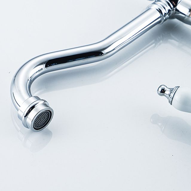 Traditional Kitchen Bar Faucet Gooseneck 1-Hole Kitchen Faucets Clearhalo 'Home Improvement' 'home_improvement' 'home_improvement_kitchen_faucets' 'Kitchen Faucets' 'Kitchen Remodel & Kitchen Fixtures' 'Kitchen Sinks & Faucet Components' 'kitchen_faucets' 1200x1200_c0c40869-1cab-4b66-a207-87ffeac95a90