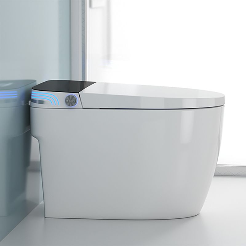 Elongated Floor Mount Bidet in White Egg Shaped Smart Bidet with Heated Seat Clearhalo 'Bathroom Remodel & Bathroom Fixtures' 'Bidets' 'Home Improvement' 'home_improvement' 'home_improvement_bidets' 'Toilets & Bidets' 1200x1200_c0d8e71c-07c6-464f-9a97-cc9571b8450f