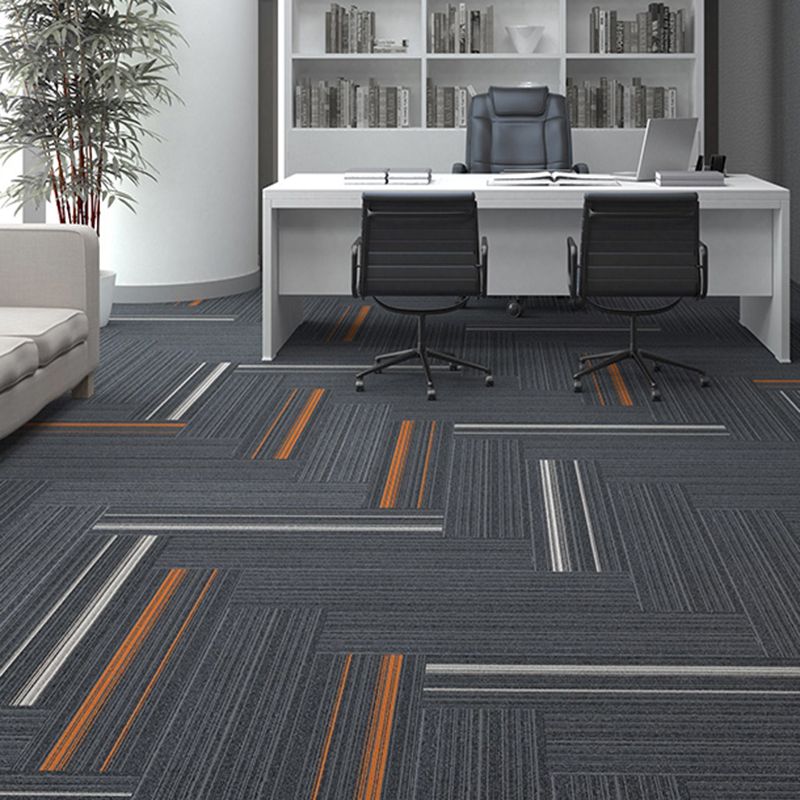 Level Loop Carpet Tile Non-Skid Self Adhesive Indoor Office Carpet Tiles Clearhalo 'Carpet Tiles & Carpet Squares' 'carpet_tiles_carpet_squares' 'Flooring 'Home Improvement' 'home_improvement' 'home_improvement_carpet_tiles_carpet_squares' Walls and Ceiling' 1200x1200_c0dbc063-b66a-42ce-ad96-1173c375fdaf