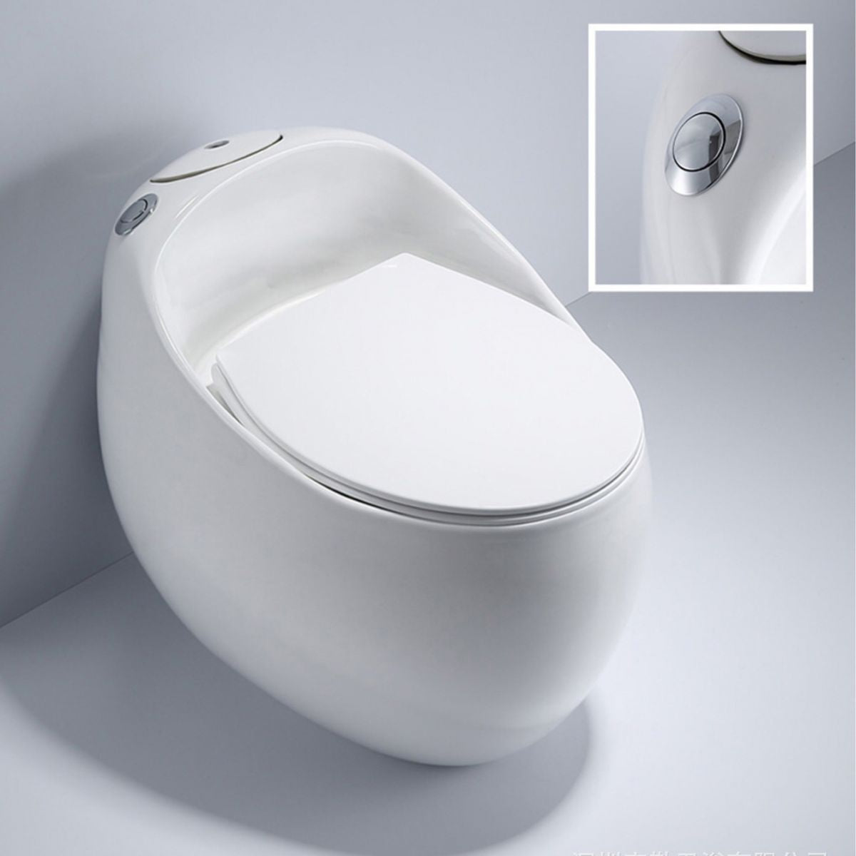 Modern UF Siphon Jet Toilet Bowl Floor Mount Flush Toilet with Toilet Seat Clearhalo 'Bathroom Remodel & Bathroom Fixtures' 'Home Improvement' 'home_improvement' 'home_improvement_toilets' 'Toilets & Bidets' 'Toilets' 1200x1200_c0dc1198-1ec7-400a-9bd1-9634ba821eeb
