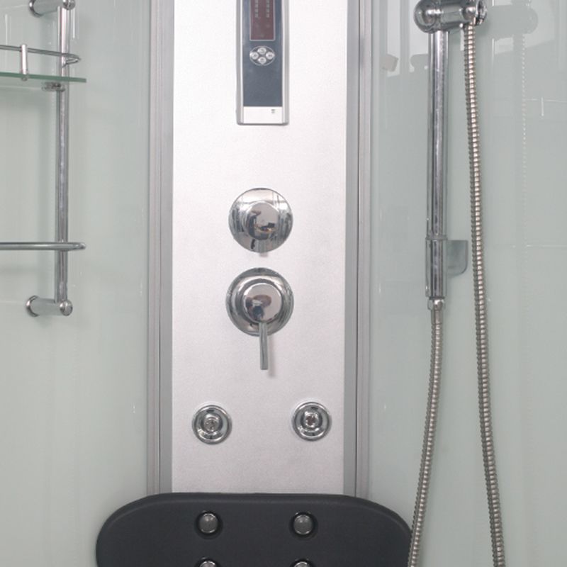 Round Shower Stall Tempered Glass Shower Stall with Rain Shower Clearhalo 'Bathroom Remodel & Bathroom Fixtures' 'Home Improvement' 'home_improvement' 'home_improvement_shower_stalls_enclosures' 'Shower Stalls & Enclosures' 'shower_stalls_enclosures' 'Showers & Bathtubs' 1200x1200_c0e1f7d4-30a6-4b9f-b701-99788b020997