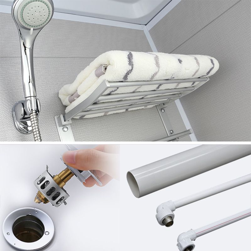 Modern Rectangular Sliding Shower Enclosure Framed Shower Enclosure with Tempered Glass Clearhalo 'Bathroom Remodel & Bathroom Fixtures' 'Home Improvement' 'home_improvement' 'home_improvement_shower_stalls_enclosures' 'Shower Stalls & Enclosures' 'shower_stalls_enclosures' 'Showers & Bathtubs' 1200x1200_c0e99a6f-cf4e-44c2-b409-d7580b45900f