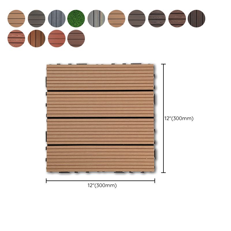 Outdoor Deck Tiles Striped Detail Composite Snapping Wooden Deck Tiles Clearhalo 'Home Improvement' 'home_improvement' 'home_improvement_outdoor_deck_tiles_planks' 'Outdoor Deck Tiles & Planks' 'Outdoor Flooring & Tile' 'Outdoor Remodel' 'outdoor_deck_tiles_planks' 1200x1200_c0f7aab6-2c86-4bdb-a58b-db4167868893