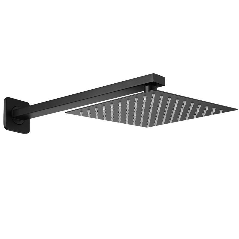 Square and Round Stainless Steel Fixed Shower Head Ceiling Mounted Shower Head in Black Clearhalo 'Bathroom Remodel & Bathroom Fixtures' 'Home Improvement' 'home_improvement' 'home_improvement_shower_heads' 'Shower Heads' 'shower_heads' 'Showers & Bathtubs Plumbing' 'Showers & Bathtubs' 1200x1200_c121e856-d906-4885-a690-405e0ef66dab