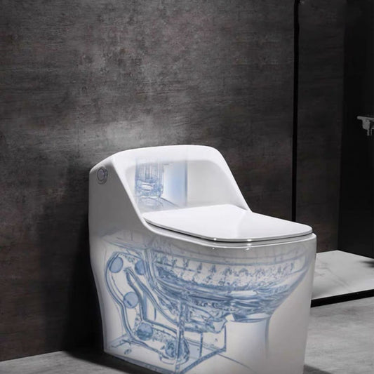 Modern Siphon Jet Toilet Bowl Floor Mount Flush Toilet with Toilet Seat Clearhalo 'Bathroom Remodel & Bathroom Fixtures' 'Home Improvement' 'home_improvement' 'home_improvement_toilets' 'Toilets & Bidets' 'Toilets' 1200x1200_c17b2449-7f1a-4193-bb5a-7a7212349300