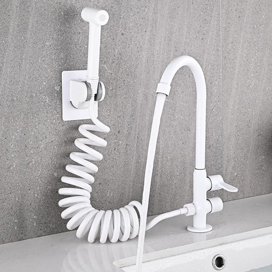 Single Cold Faucet Solid Color High Arc Deck Mounted Bathtub Faucet Clearhalo 'Bathroom Remodel & Bathroom Fixtures' 'Bathtub Faucets' 'bathtub_faucets' 'Home Improvement' 'home_improvement' 'home_improvement_bathtub_faucets' 1200x1200_c183e7d7-96c4-446f-9afe-35355abcbd28