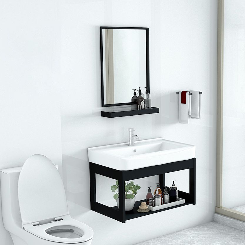 Modern Bathroom Vanity Set Wall Mount Single-Sink Bathroom Sink Vanity Clearhalo 'Bathroom Remodel & Bathroom Fixtures' 'Bathroom Vanities' 'bathroom_vanities' 'Home Improvement' 'home_improvement' 'home_improvement_bathroom_vanities' 1200x1200_c18f677d-ca8f-40a1-9400-9bdaf56dcb4b