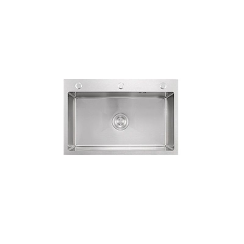 Modern Kitchen Sink Stainless Rectangular Kitchen Sink with Pull-out Faucet Clearhalo 'Home Improvement' 'home_improvement' 'home_improvement_kitchen_sinks' 'Kitchen Remodel & Kitchen Fixtures' 'Kitchen Sinks & Faucet Components' 'Kitchen Sinks' 'kitchen_sinks' 1200x1200_c1a613d2-48b5-47f2-87d0-f74cdb7eff27