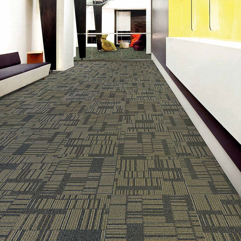 Gray Tone Level Loop Carpet Tile Geometric Self Adhesive Indoor Office Carpet Tiles Clearhalo 'Carpet Tiles & Carpet Squares' 'carpet_tiles_carpet_squares' 'Flooring 'Home Improvement' 'home_improvement' 'home_improvement_carpet_tiles_carpet_squares' Walls and Ceiling' 1200x1200_c1e4e889-113b-4ae7-9f05-8dae96e55744