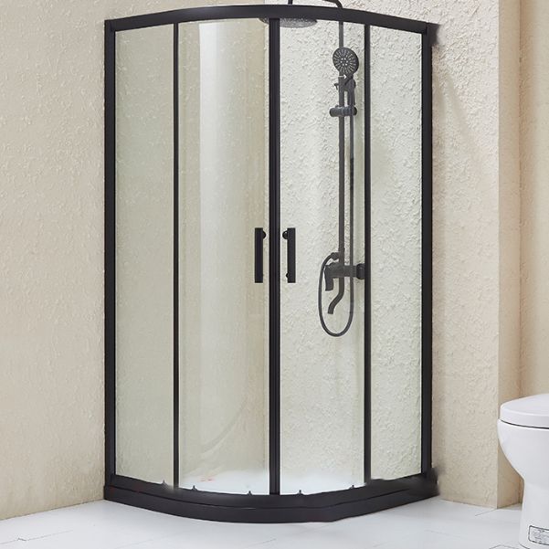Contemporary Shower Stall Semicircle Metal Framed Shower Stall Clearhalo 'Bathroom Remodel & Bathroom Fixtures' 'Home Improvement' 'home_improvement' 'home_improvement_shower_stalls_enclosures' 'Shower Stalls & Enclosures' 'shower_stalls_enclosures' 'Showers & Bathtubs' 1200x1200_c1f790b6-4106-4dfa-a050-ce85c5794d8c