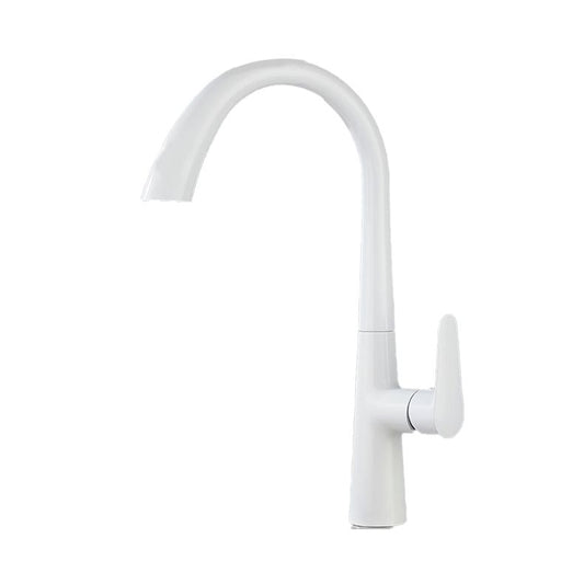 Modern Style Kitchen Faucet Gooseneck Standard Kitchen Faucet Clearhalo 'Home Improvement' 'home_improvement' 'home_improvement_kitchen_faucets' 'Kitchen Faucets' 'Kitchen Remodel & Kitchen Fixtures' 'Kitchen Sinks & Faucet Components' 'kitchen_faucets' 1200x1200_c1fb6fba-0ea6-4a68-bcbc-b43756428485