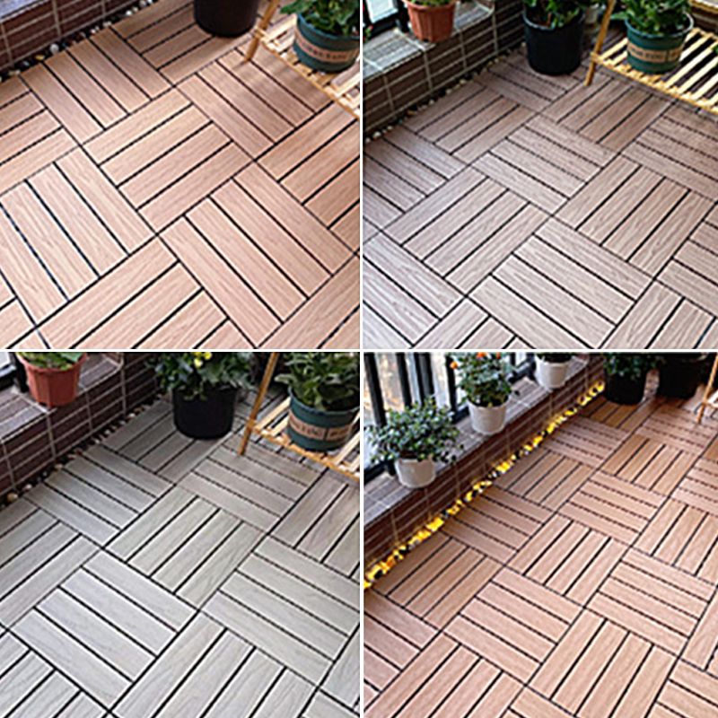 Square Engineered Wooden Floor Water Resistant Smooth Floor Tile for Patio Garden Clearhalo 'Flooring 'Hardwood Flooring' 'hardwood_flooring' 'Home Improvement' 'home_improvement' 'home_improvement_hardwood_flooring' Walls and Ceiling' 1200x1200_c21c7fd3-7d20-4c76-940d-1c6f91cd8d1a