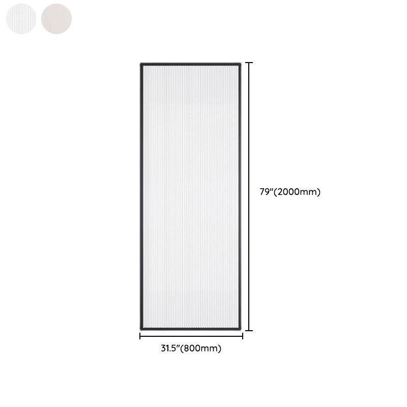 Black Fixed Shower Screen Full Frame Half Partition Bathroom Door Clearhalo 'Bathroom Remodel & Bathroom Fixtures' 'Home Improvement' 'home_improvement' 'home_improvement_shower_tub_doors' 'Shower and Tub Doors' 'shower_tub_doors' 'Showers & Bathtubs' 1200x1200_c2454579-68d4-4d1d-9889-239c5ee52934