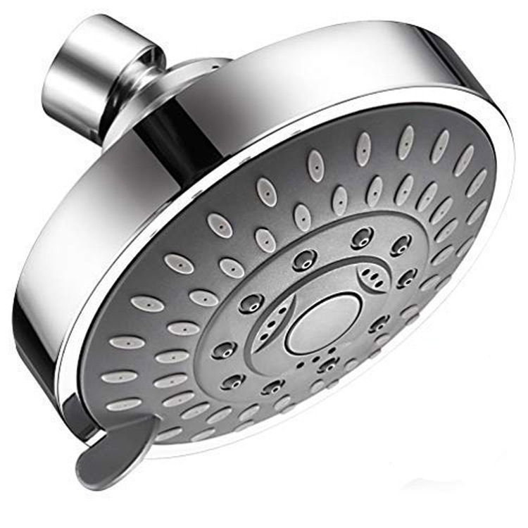 Contemporary Style Handheld Shower Head Wall-Mount Round Shower Head Clearhalo 'Bathroom Remodel & Bathroom Fixtures' 'Home Improvement' 'home_improvement' 'home_improvement_shower_heads' 'Shower Heads' 'shower_heads' 'Showers & Bathtubs Plumbing' 'Showers & Bathtubs' 1200x1200_c24fe601-0d86-4c55-bc8d-606c0247feec