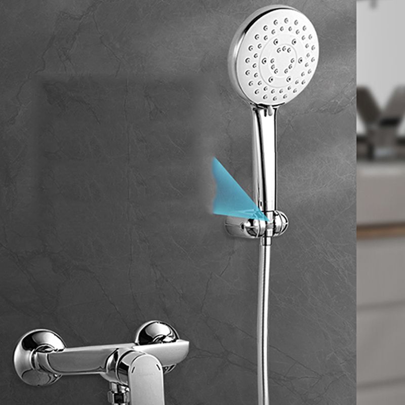 Modern Round Hand Shower 3 Sprays Pattern Wall-Mount Hand Shower Clearhalo 'Bathroom Remodel & Bathroom Fixtures' 'Home Improvement' 'home_improvement' 'home_improvement_shower_heads' 'Shower Heads' 'shower_heads' 'Showers & Bathtubs Plumbing' 'Showers & Bathtubs' 1200x1200_c251b523-ef43-4d3a-b13c-497e49526983