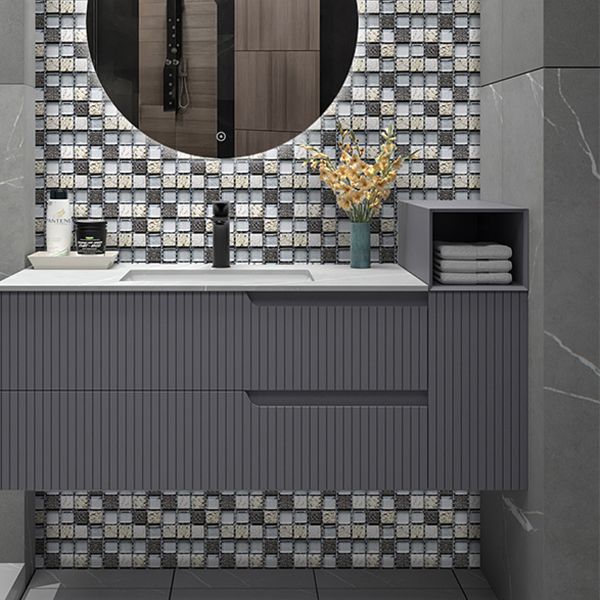 Mosaic Tile Peel and Stick Tile Kitchen Backsplash Peel and Stick Wall Tile Clearhalo 'Flooring 'Home Improvement' 'home_improvement' 'home_improvement_peel_stick_blacksplash' 'Peel & Stick Backsplash Tile' 'peel_stick_blacksplash' 'Walls & Ceilings' Walls and Ceiling' 1200x1200_c2685057-67c2-4148-bd1e-e9a490e1987a