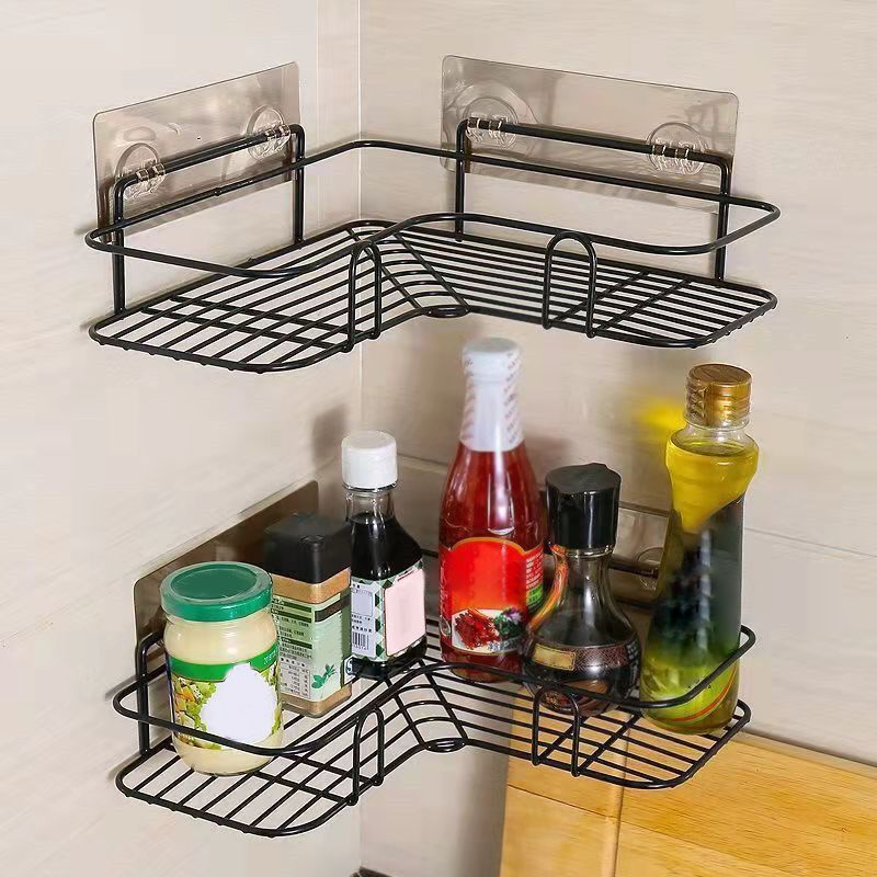 Modern Bath Hardware Set Adhesive Mount Bathroom Hardware Set with Bath Shelf Clearhalo 'Bathroom Hardware Sets' 'Bathroom Hardware' 'Bathroom Remodel & Bathroom Fixtures' 'bathroom_hardware_sets' 'Home Improvement' 'home_improvement' 'home_improvement_bathroom_hardware_sets' 1200x1200_c26a7715-673e-4061-a342-5042c2a72cad