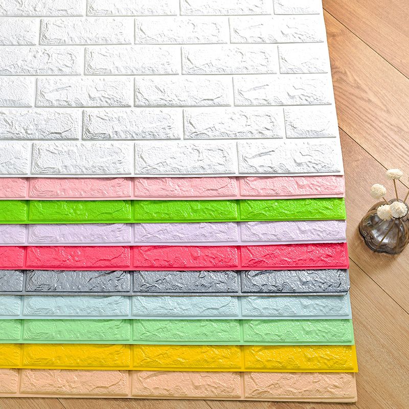 Peel and Stick Tile Plastic Rectangular Subway Tile Kitchen and Bathroom Clearhalo 'Flooring 'Home Improvement' 'home_improvement' 'home_improvement_peel_stick_blacksplash' 'Peel & Stick Backsplash Tile' 'peel_stick_blacksplash' 'Walls & Ceilings' Walls and Ceiling' 1200x1200_c277d49f-64a4-4917-ad7b-d2fce9289fb2