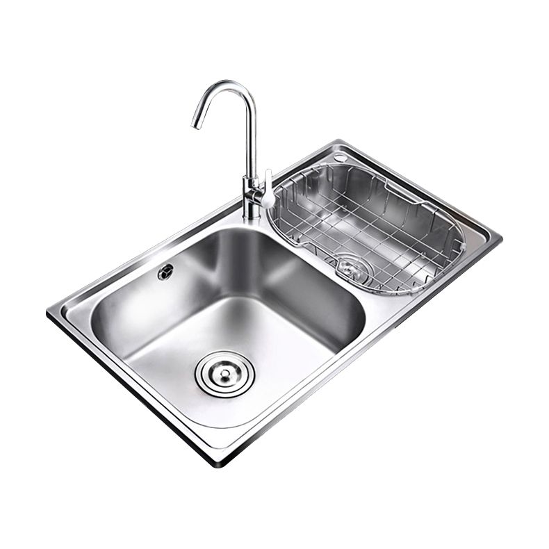 Rectangle 2 Holes Kitchen Sink Stainless Steel Double Basin Sink Clearhalo 'Home Improvement' 'home_improvement' 'home_improvement_kitchen_sinks' 'Kitchen Remodel & Kitchen Fixtures' 'Kitchen Sinks & Faucet Components' 'Kitchen Sinks' 'kitchen_sinks' 1200x1200_c28f03b7-fb40-4eed-9b97-bc4c7890ab3e