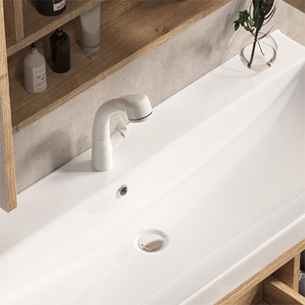 Mid Century Modern Sink Vanity Wall Mount Bathroom Sink Vanity with Mirror Clearhalo 'Bathroom Remodel & Bathroom Fixtures' 'Bathroom Vanities' 'bathroom_vanities' 'Home Improvement' 'home_improvement' 'home_improvement_bathroom_vanities' 1200x1200_c2ad57b8-c285-44d1-b899-22d7c1b1f453