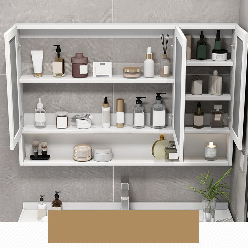 Glam Bathroom Sink Vanity Wall Mount Bathroom Vanity Set with Mirror Clearhalo 'Bathroom Remodel & Bathroom Fixtures' 'Bathroom Vanities' 'bathroom_vanities' 'Home Improvement' 'home_improvement' 'home_improvement_bathroom_vanities' 1200x1200_c2bddfe5-0a4d-45ac-b211-01da9d5cbc19