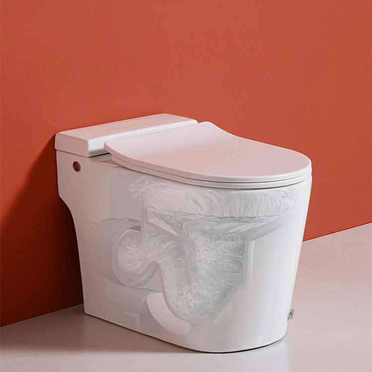 Contemporary Elongated Toilet Bowl Siphon Jet Flush Toilet with Seat for Bathroom Clearhalo 'Bathroom Remodel & Bathroom Fixtures' 'Home Improvement' 'home_improvement' 'home_improvement_toilets' 'Toilets & Bidets' 'Toilets' 1200x1200_c2c1732e-abb4-480a-afca-9240207ba4c7