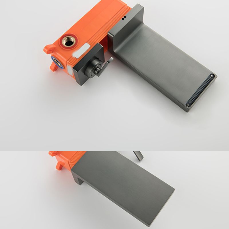 Modern Tub Faucet Trim Copper Wall Mounted Waterfall Tub Filler Clearhalo 'Bathroom Remodel & Bathroom Fixtures' 'Bathtub Faucets' 'bathtub_faucets' 'Home Improvement' 'home_improvement' 'home_improvement_bathtub_faucets' 1200x1200_c2c46f03-b52c-4896-b181-b52dc2a16d07