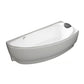 Modern Corner Bath Back to Wall Acrylic Soaking White Bathtub Clearhalo 'Bathroom Remodel & Bathroom Fixtures' 'Bathtubs' 'Home Improvement' 'home_improvement' 'home_improvement_bathtubs' 'Showers & Bathtubs' 1200x1200_c2d9671a-d03a-42c1-a170-3cd5f9ac4b38