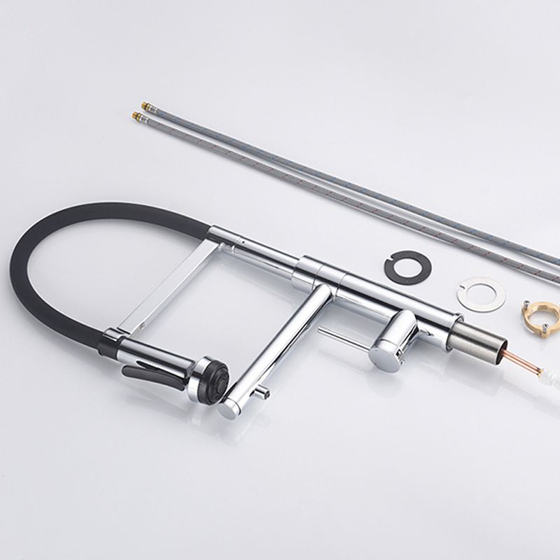 Modern Pull Down Switch Kitchen Faucet High Arch Profile Faucet Clearhalo 'Home Improvement' 'home_improvement' 'home_improvement_kitchen_faucets' 'Kitchen Faucets' 'Kitchen Remodel & Kitchen Fixtures' 'Kitchen Sinks & Faucet Components' 'kitchen_faucets' 1200x1200_c2e4ee67-5f17-4ded-870a-c2de82abf481